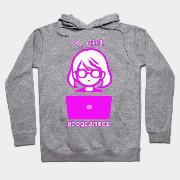 Girl Programmer Hoodie by IDesign23